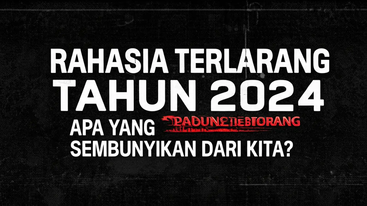 Rahasia Terlarang Tahun 2024: Apa yang Pemerintah Sembunyikan dari Kita?