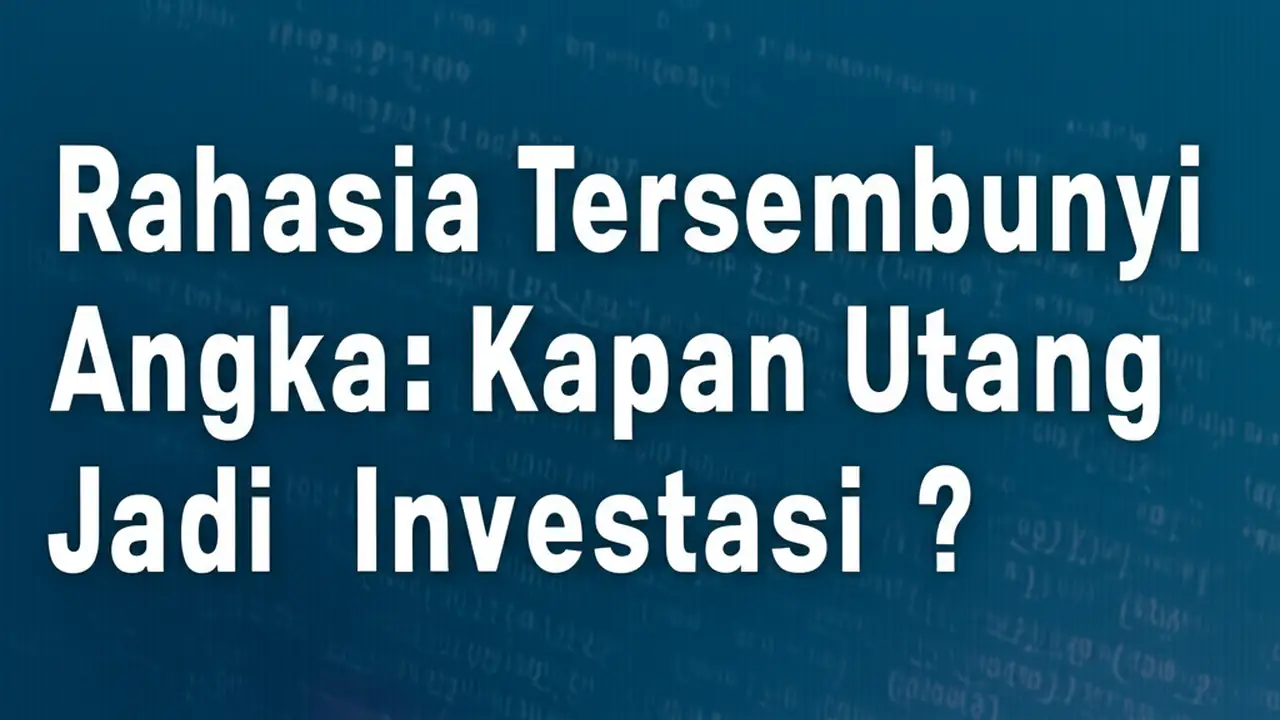 Rahasia Tersembunyi Angka Nol: Kapan Utang Jadi Investasi?