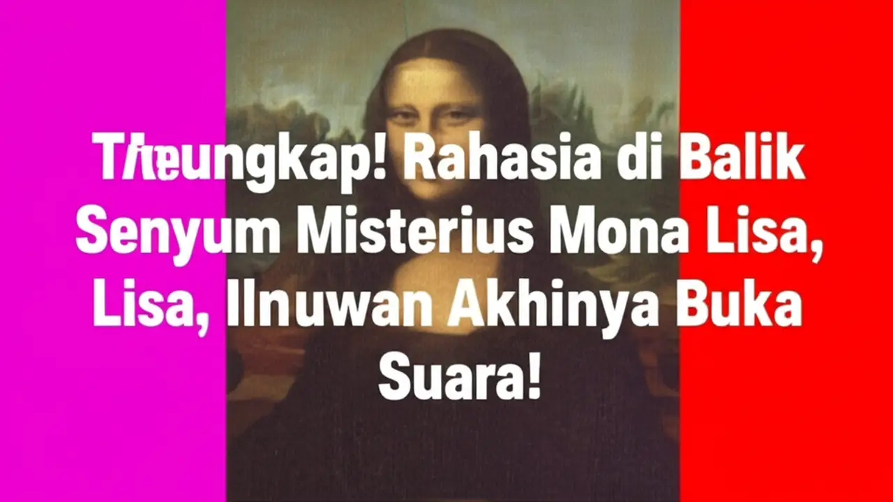 Terungkap! Rahasia di Balik Senyum Misterius Mona Lisa, Ilmuwan Akhirnya Buka Suara!